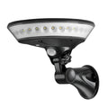 360-degree solar-powered outdoor light with motion sensor in ABS housing for garden installation