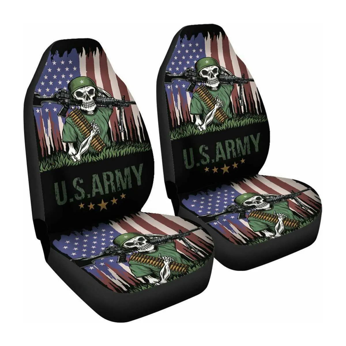 Universal car seat cover classic skull print five-seater multiple colours Z-24 to Z-44