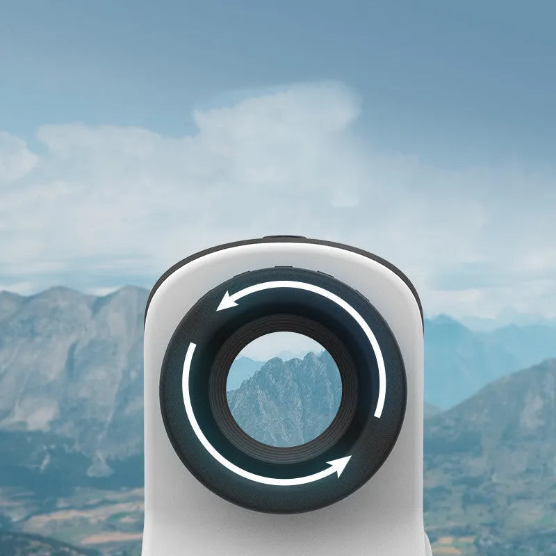 Golf laser rangefinder telescope for precise outdoor distance measurement up to 1500 metres