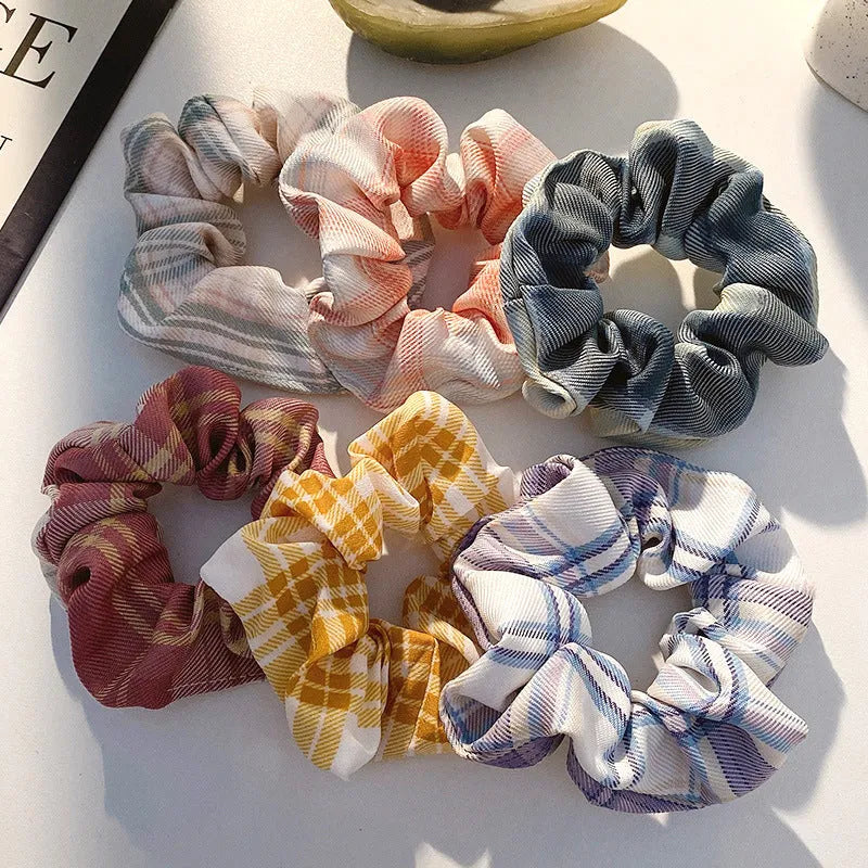 Children's hair accessory set with small intestine rings and large head ropes in autumn colours