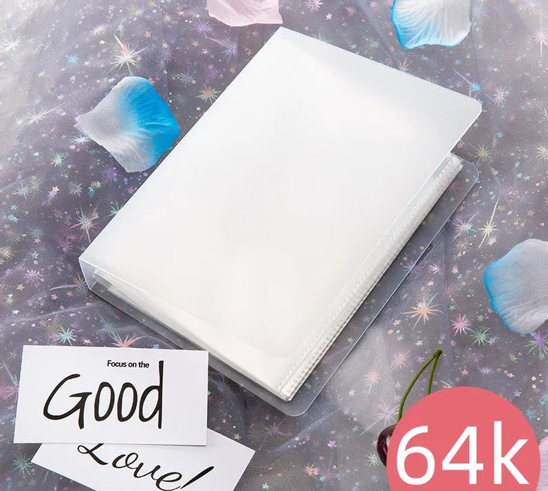 Watercolour style PP photo album with rounded corners, shown in various sizes.