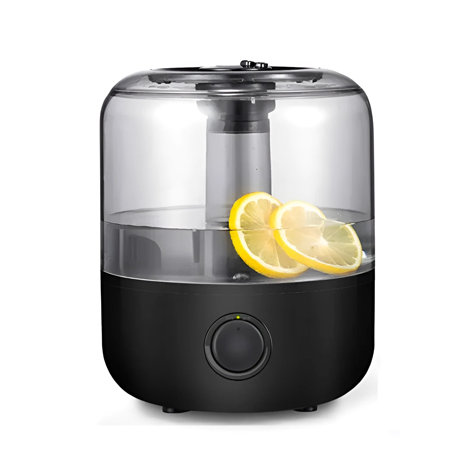 Black and white compact 3-litre ultrasonic humidifier for bedroom with quiet operation