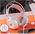 Black wired computer headset with microphone and protein earmuffs, showing 3.5mm plug