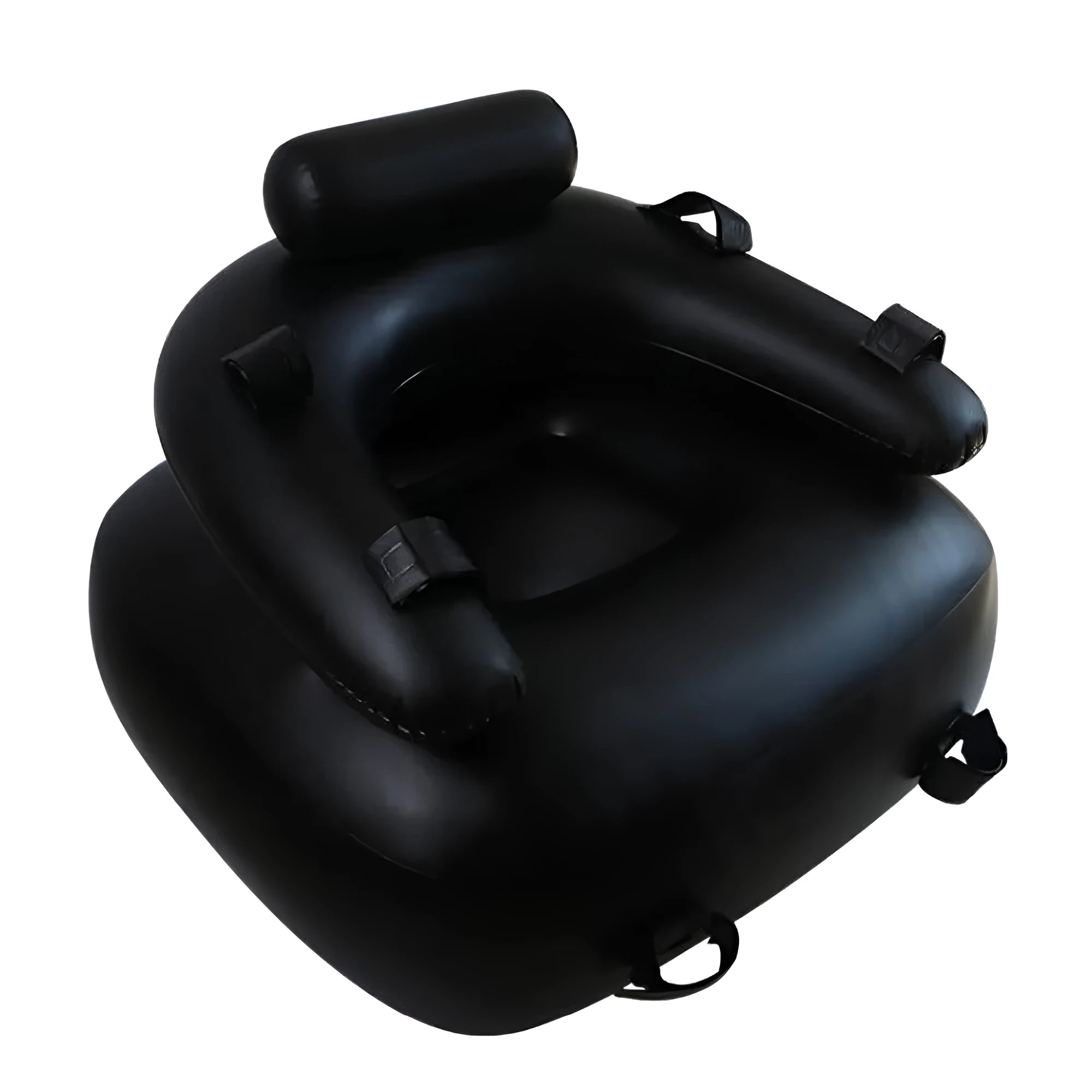 Adult products sofa in black and flesh-coloured models made from PVC and soft rubber for home fun use