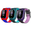 Z6 Q19 children's smart watch in green, purple, or red with a 1.44-inch touch screen on a wrist.