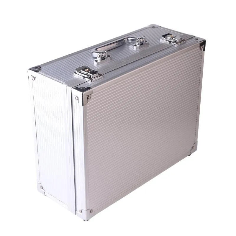 Aluminium alloy tattoo equipment storage box in black or silver colour for professional tool organisation