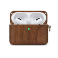 Solid hardwood Bluetooth earphone sleeve case compatible with Apple iPhones in various wood finishes.