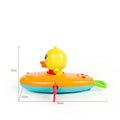 Yellow plastic wind-up swimming bath toy for interactive water play