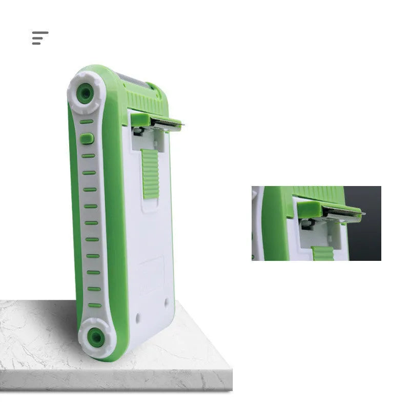 Reciprocating double-layer net electric shaver in photo colour with AC adapter