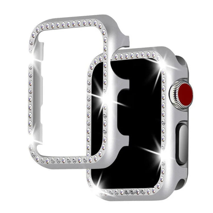 Aluminium alloy diamond protective case for Apple Watch in multiple colours