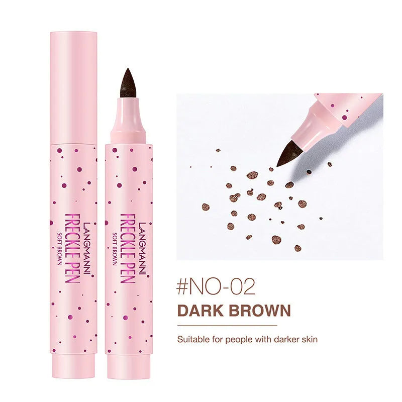 Natural Freckle Pen faux freckles makeup tool in brown for temporary face freckles
