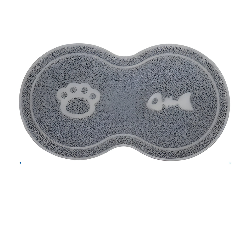Rose red plastic cat litter pad 45.5x25.5cm placed under a litter tray