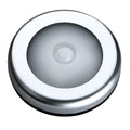 Silver square wireless motion sensor night light for cupboards and hallways