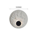 White modern iron wall lamp in 300mm or 500mm size options for bedroom or hallway