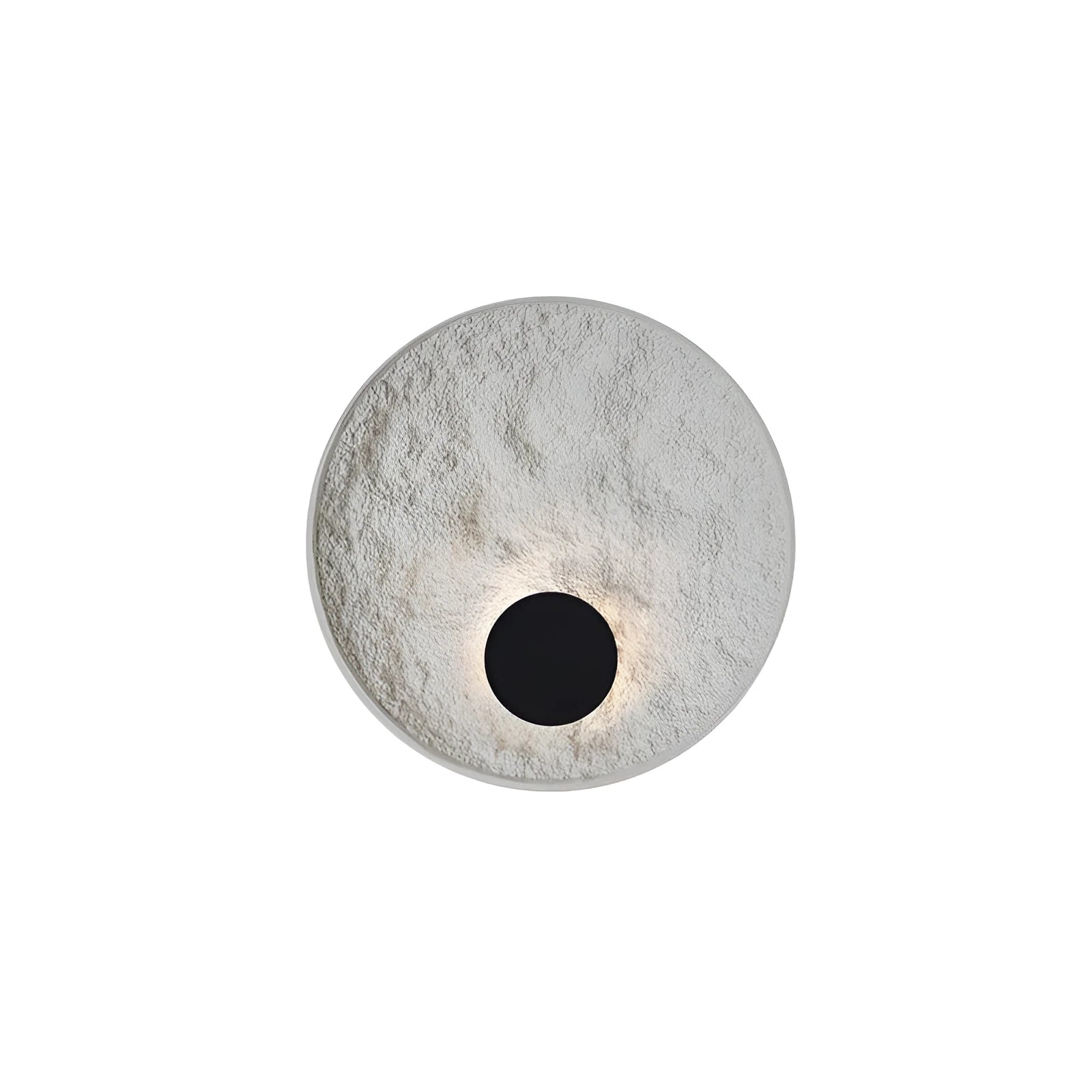 White modern iron wall lamp in 300mm or 500mm size options for bedroom or hallway
