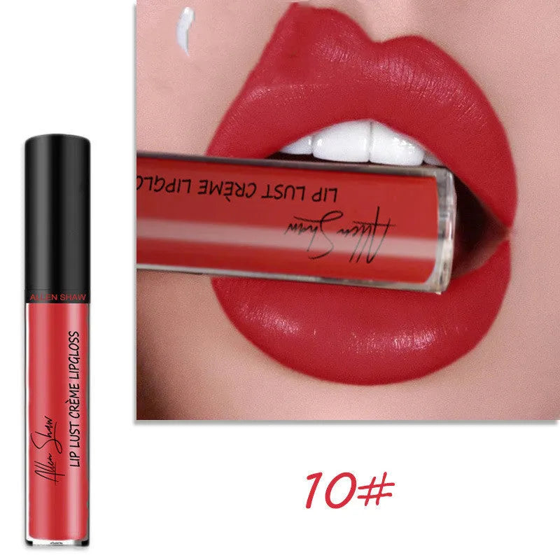 Silky cream texture lip gloss in multiple colours with mineral-based formula