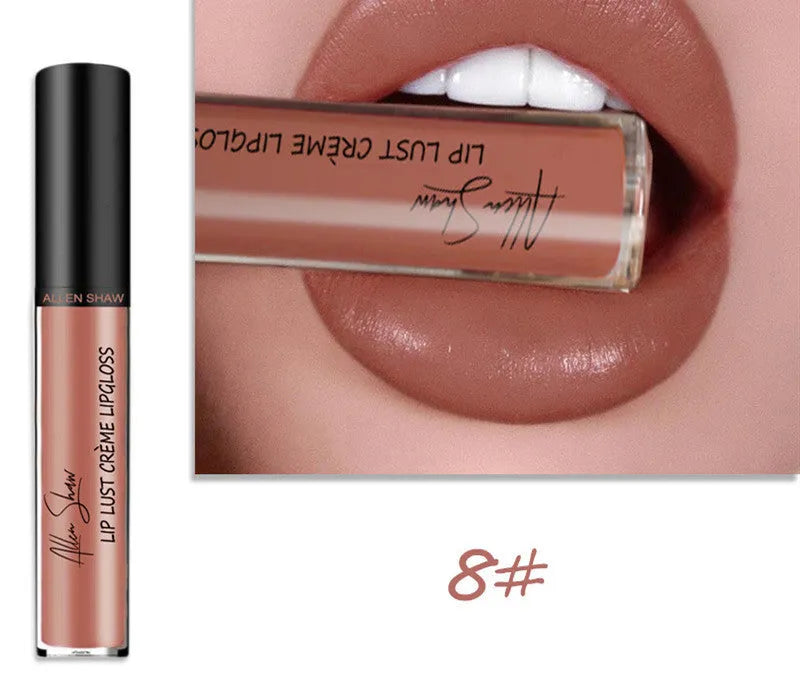 Silky cream texture lip gloss in multiple colours with mineral-based formula