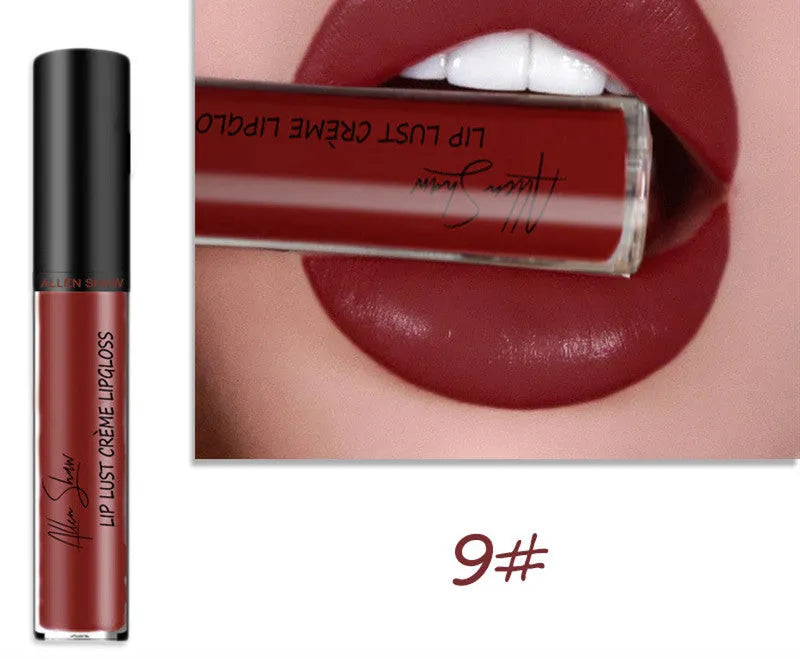 Silky cream texture lip gloss in multiple colours with mineral-based formula