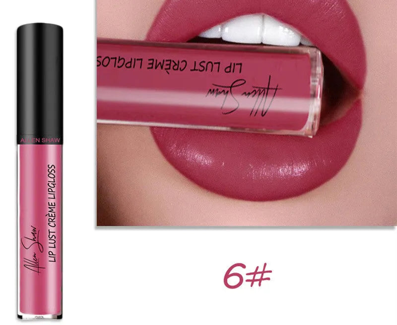 Silky cream texture lip gloss in multiple colours with mineral-based formula
