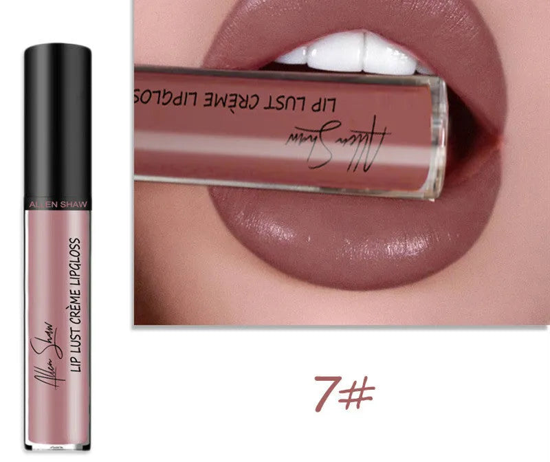 Silky cream texture lip gloss in multiple colours with mineral-based formula