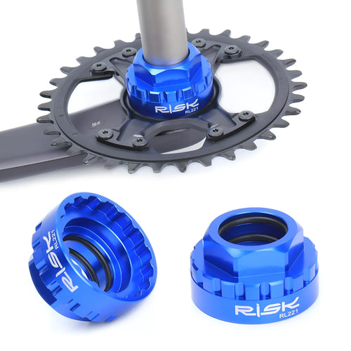 Blue aluminium alloy wrench for removing 12-speed direct mount bicycle disc brake rotors