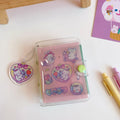 A5 Japanese-style loose-leaf diary with cute illustrated cover options including a bear and bunny design.