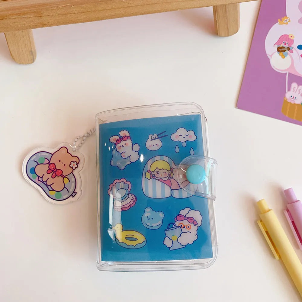 A5 Japanese-style loose-leaf diary with cute illustrated cover options including a bear and bunny design.