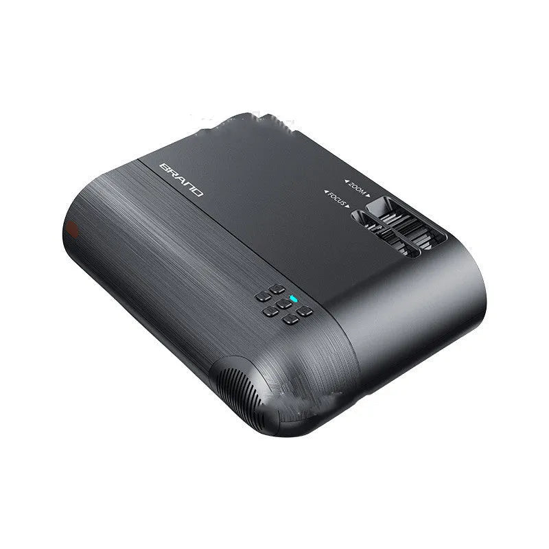 Portable Android wireless projector with smartphone showing same-screen projection