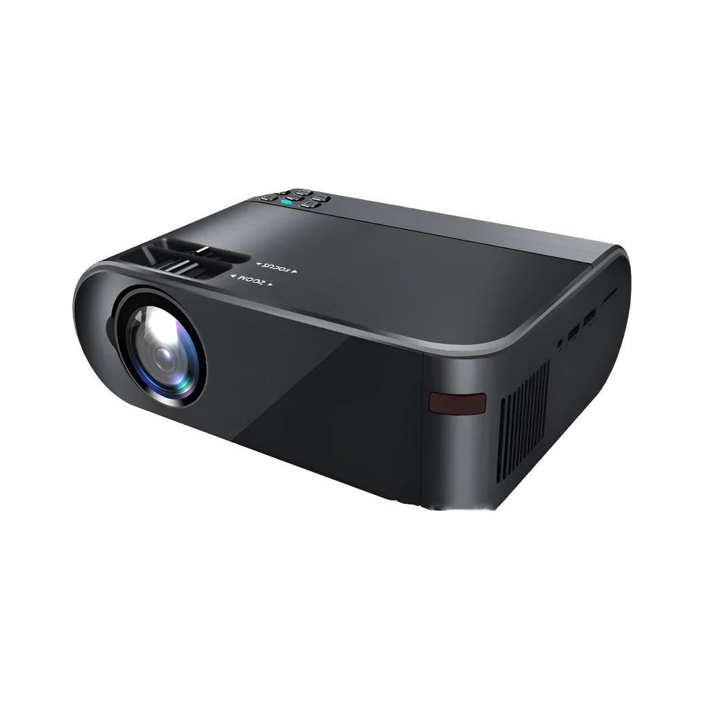 Portable Android wireless projector with smartphone showing same-screen projection