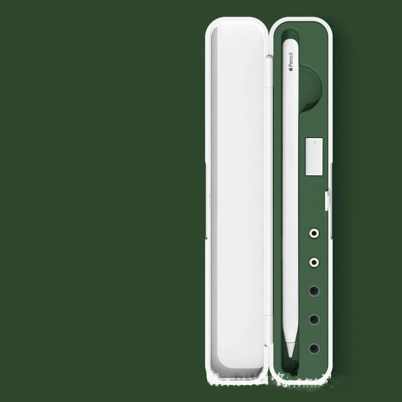 Hard protective case for Apple Pencil with accessory compartments in four colour options