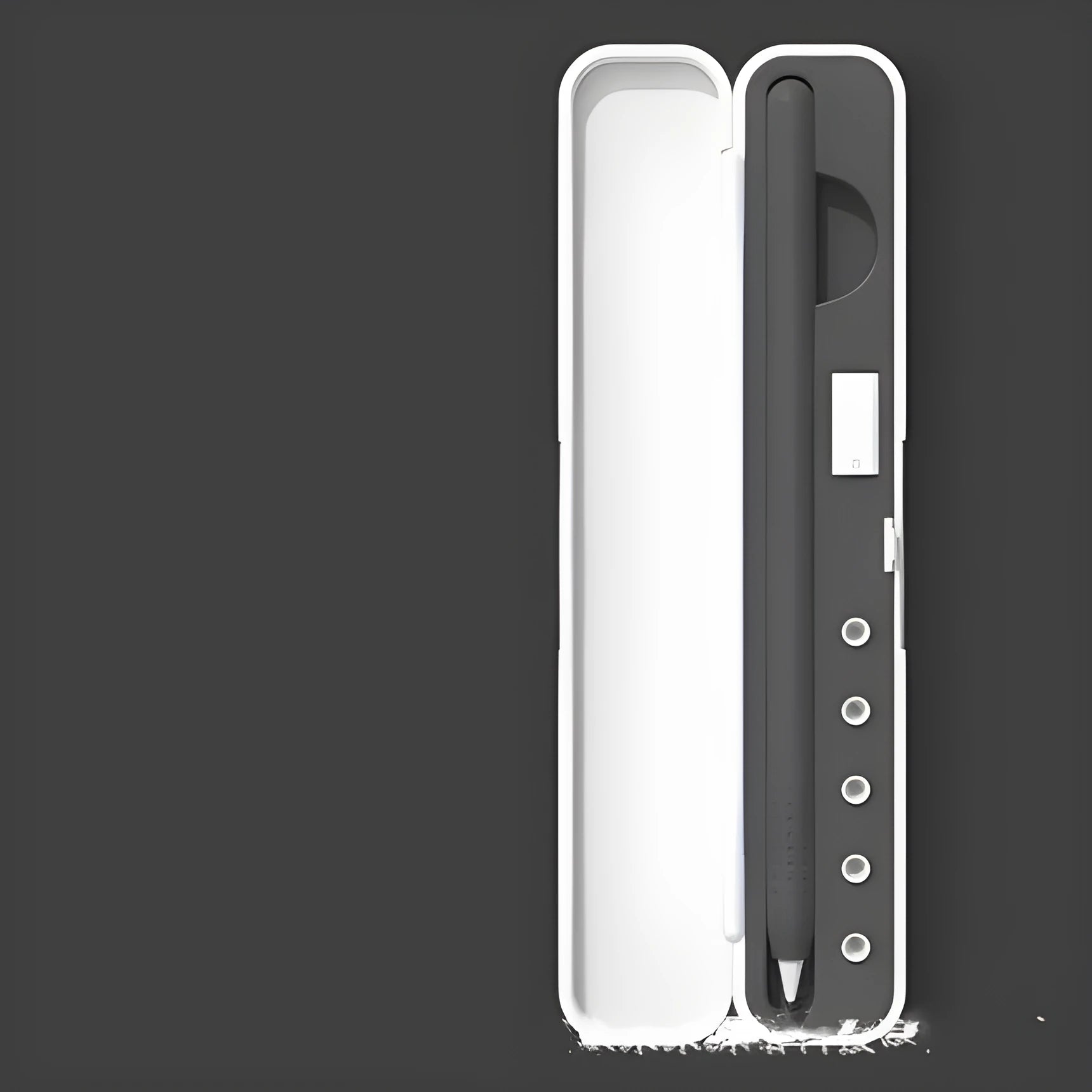 Hard protective case for Apple Pencil with accessory compartments in four colour options