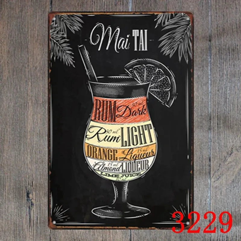 Vintage tin painting with barbecue, hamburger and beer retro artwork on iron metal