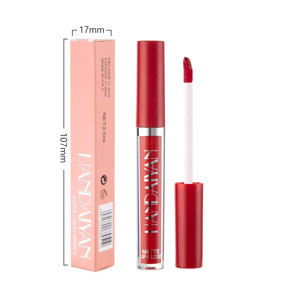 HANDAIYAN matte liquid lipstick in non-fading formula with 13 colour options, 2.5ml content