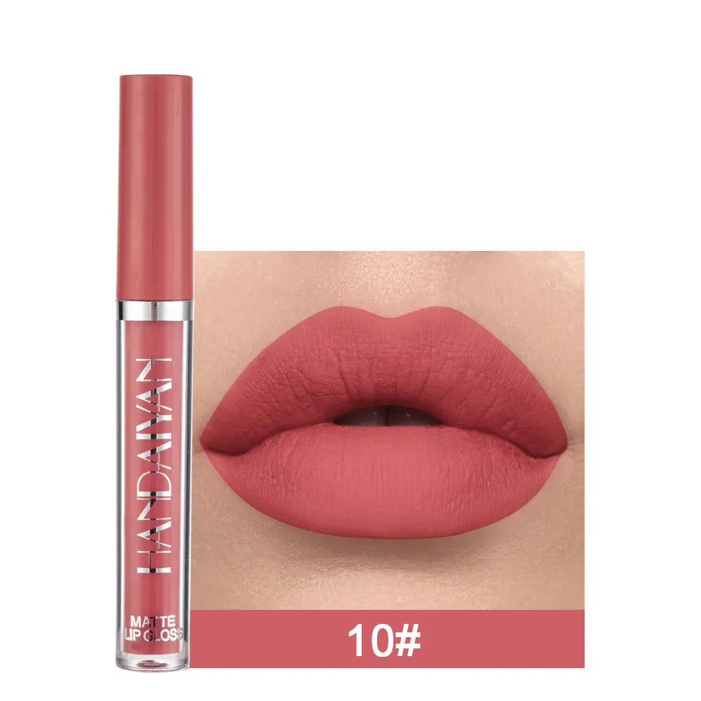 HANDAIYAN matte liquid lipstick in non-fading formula with 13 colour options, 2.5ml content