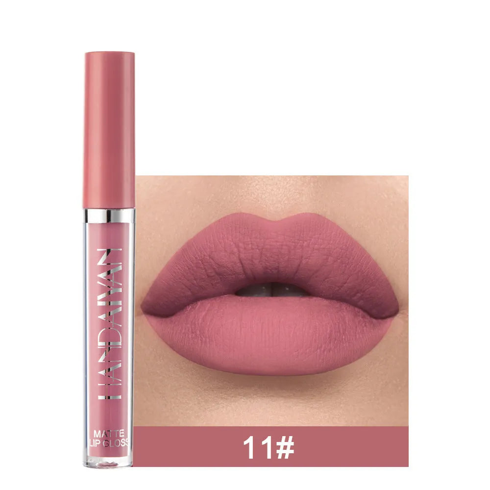 HANDAIYAN matte liquid lipstick in non-fading formula with 13 colour options, 2.5ml content