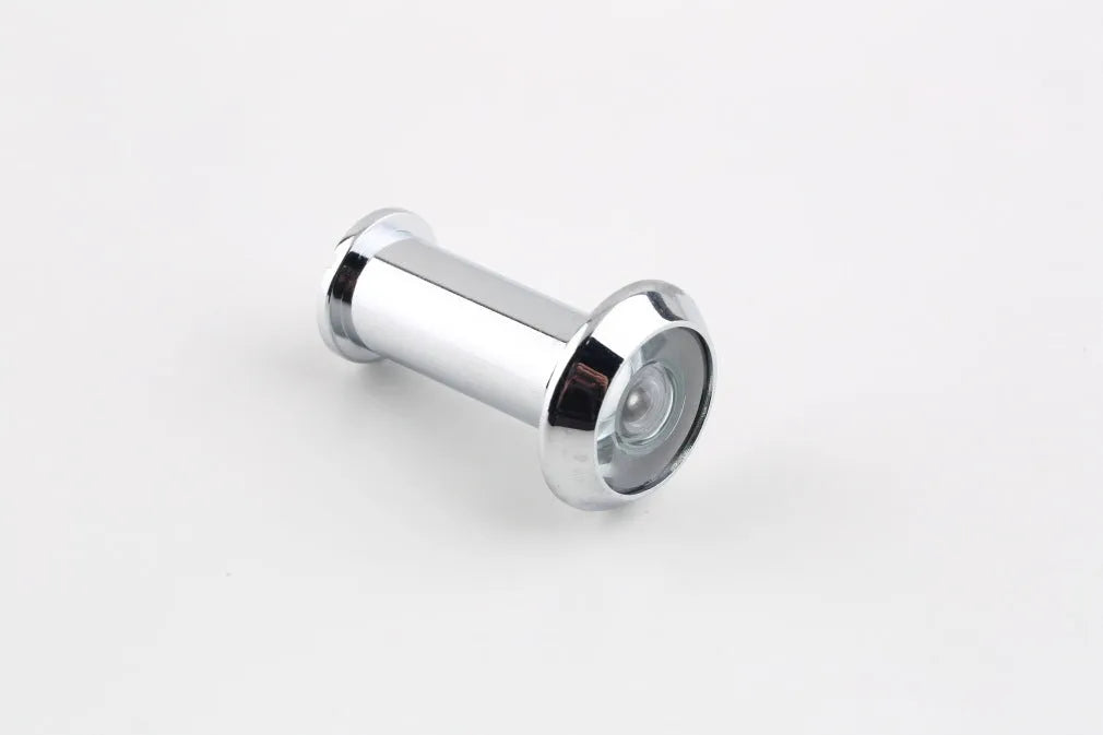 Wireless LCD digital door peephole monitor with indoor screen and outdoor camera unit.