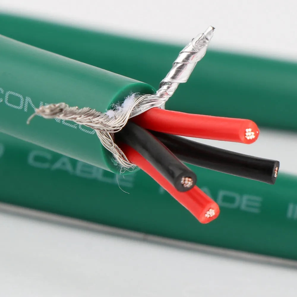 4-core silver-plated copper audio cable with Budweiser RCA connectors for CD decoder amplifier connection