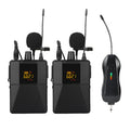 Black Little Bee X3 wireless lavalier lapel microphone and USB C transmitter unit.