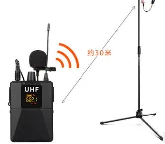 Black Little Bee X3 wireless lavalier lapel microphone and USB C transmitter unit.
