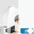 White USB-powered desk lamp with touch control for study desks
