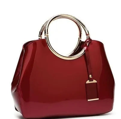 Polyester ladies handbag in multiple colours showing card slots and adjustable shoulder straps