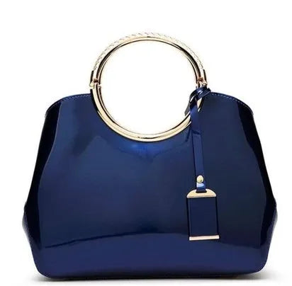 Polyester ladies handbag in multiple colours showing card slots and adjustable shoulder straps