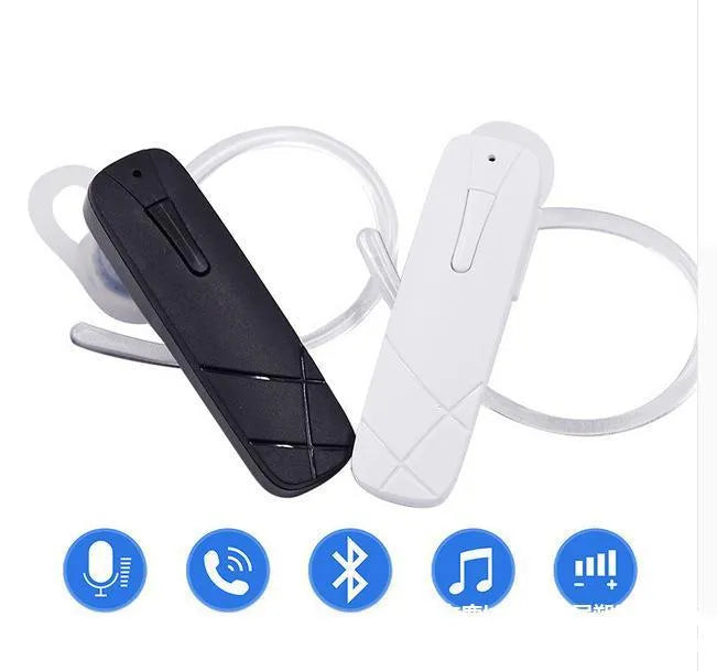 Mini wireless Bluetooth V4.1 headset in black or white with earplug design