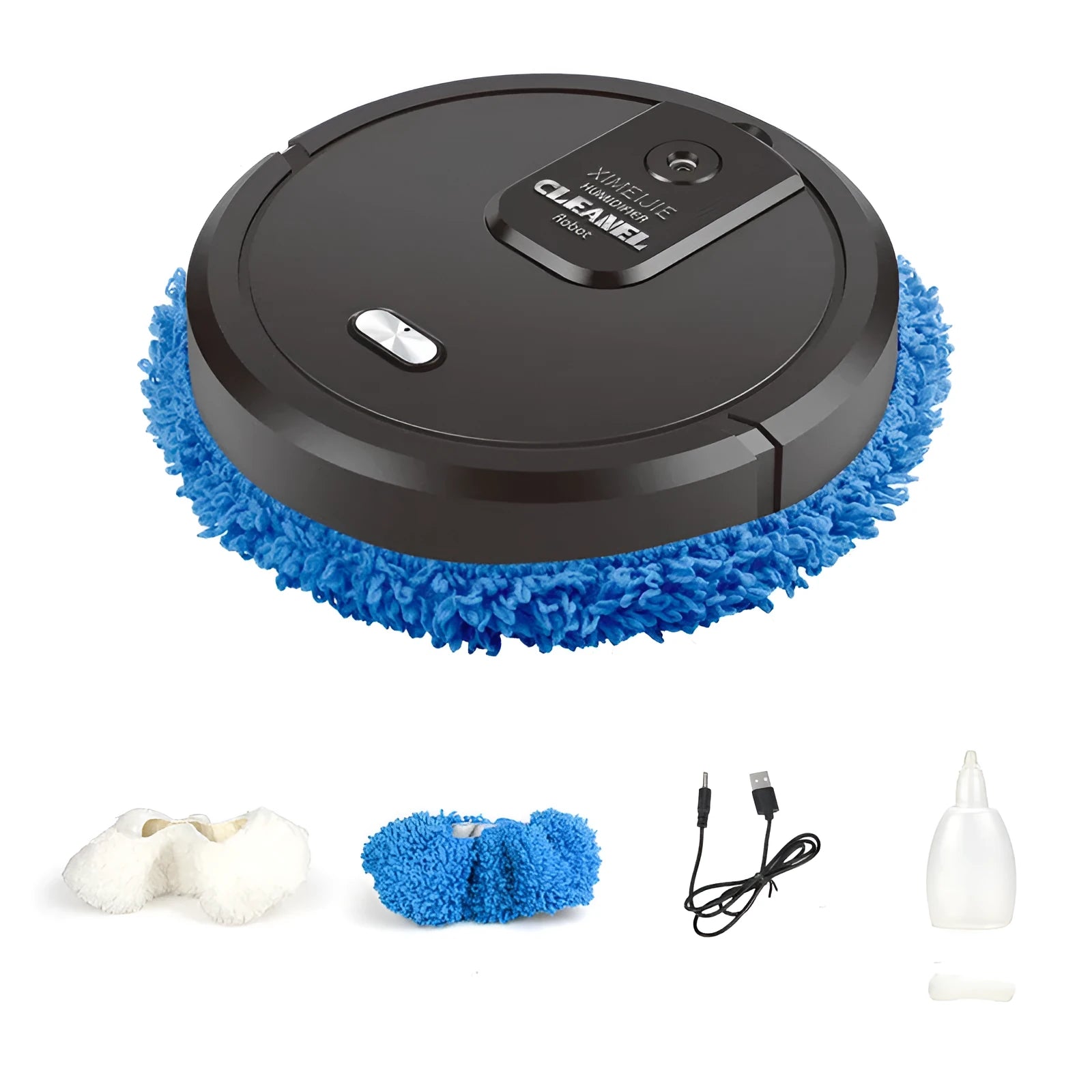 Automatic spray sweeping and mopping robot cleaner with intelligent system for home floor maintenance
