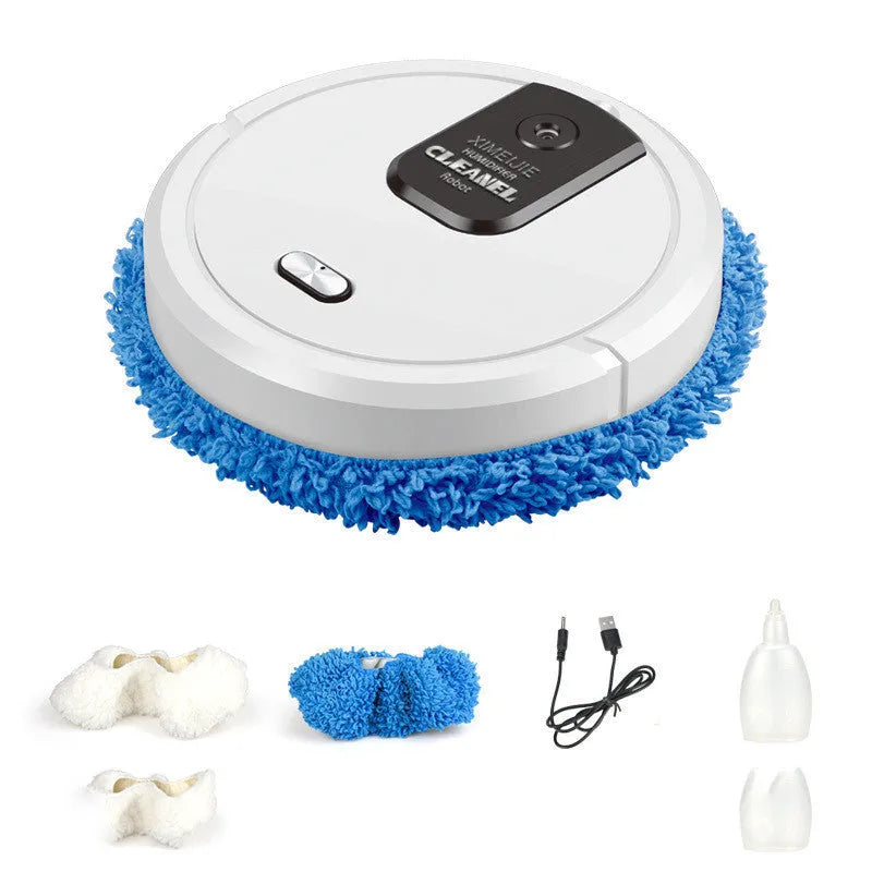 Automatic spray sweeping and mopping robot cleaner with intelligent system for home floor maintenance