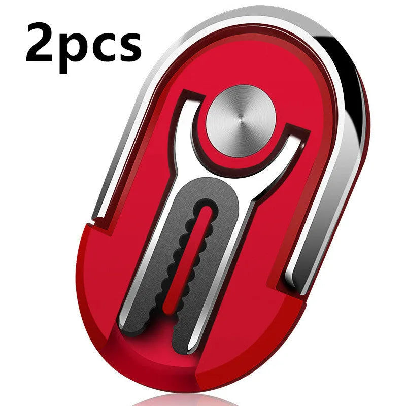Universal car mobile phone bracket with ring design for dashboard mounting in black silver blue gold red colours