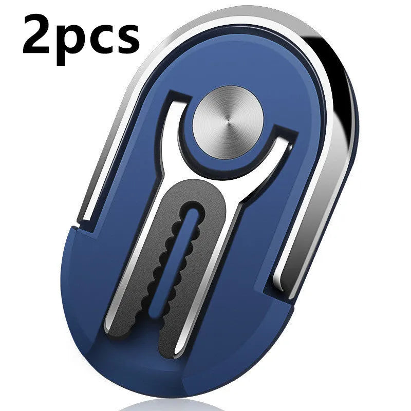 Universal car mobile phone bracket with ring design for dashboard mounting in black silver blue gold red colours