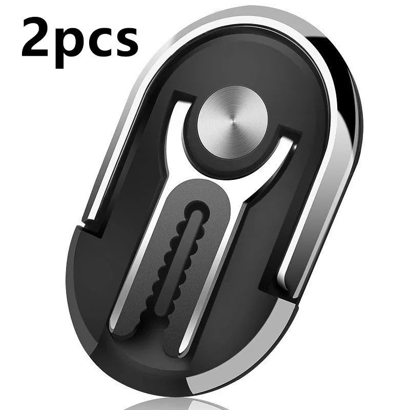 Universal car mobile phone bracket with ring design for dashboard mounting in black silver blue gold red colours