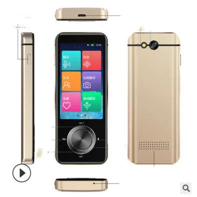 M9 Intelligent Translator device in gold or silver grey plastic for iOS photo and speech translation