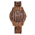 Wood grain retro quartz couple watches with silicone strap and 39mm case in five colour options